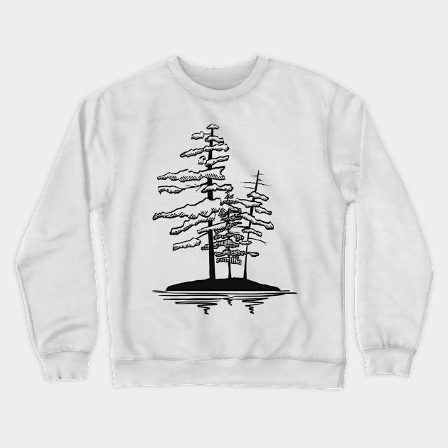 Canadian island time Crewneck Sweatshirt by Kirsty Topps